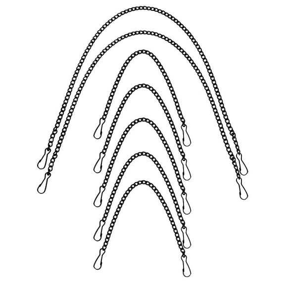 FRCOLOR 7pcs Hanging Chain with Hooks Window Chains Stained Glass Window Hanging Chain for Hanging Bird Feeders Billboards Signs Ornaments