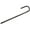30cm black J shape, variant on 3Pcs L/Ushape Trampolines Rebars Stakes Galvanised Steel Ground Anchors Camping Tent Peg Landscape Garden Ground Stakes