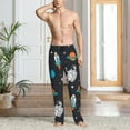 thumbnail image 2 of Pofeuu Space Print Men's Pajama Pants, Soft Lounge Pajama Pants with big pockets for Men Plaid Pj Bottoms-X-Large, 2 of 6