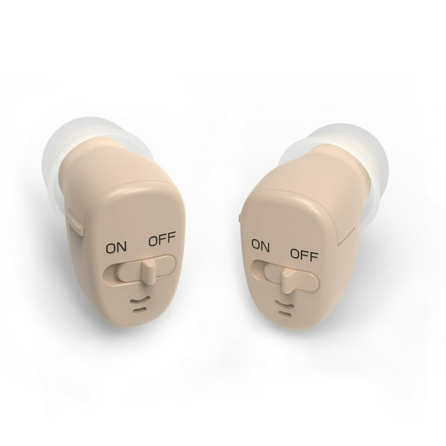 Amplificador auditivo - Amplificadores auditivos para personas mayores - Amplificador de sonido intrauditivo - Dispositivo auditivo personal para ayudar a los adultos a escuchar
