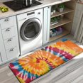 thumbnail image 3 of Colorful Tie Dye Pattern Kitchen Rug Mat,Kitchen Runner Rugs Non Skid Washable,Decorative Kitchen Floor Mats for Kitchen,Sink,Laundry,17"x47.2", 3 of 7