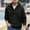 #Black, variant on DPTALR Men's Knitted Casual Loose Elastic Pullover Long Sleeve Button V-Neck Hooded Sweater,Black,XXXL