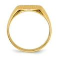 thumbnail image 2 of 14K Yellow Gold Ring Band Signet 12.5x12.5mm Open Back Men's, Size 9, 2 of 5