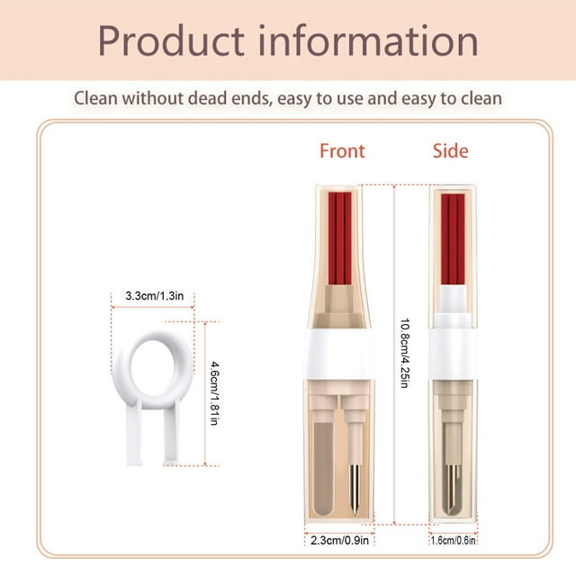 Earbuds Cleaning Brush Keyboard Computer Case Remover 3-in-1 Charging Box Clean Pen Keycap Puller Pocket Detachable Multifunctional Tools