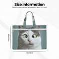 thumbnail image 3 of Kdxio Funny Cat File Tote Document Bag Business Briefcase Bag Document Organizer Tote Briefcase for Letter A4 Files Business Teacher Office Bag, 3 of 8