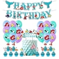 thumbnail image 1 of Globos Decorativos  Verde Aqua para Fiesta alusivo a la Sirenita  en Cartoncillo Colorido y Látex, 1 of 6