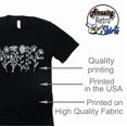 thumbnail image 4 of Women's Floral Tee Wildflower Graphic T Shirt Summer Flower Casual Loose Top Crew Neck Short Sleeve Shirts Tees (Black-2X Large), 4 of 7