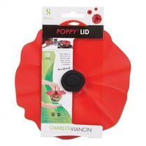 Charles Viancin 2904 6 in. Silicone Poppy Lid Red