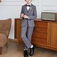 thumbnail image 5 of Boys Kids Suit 4 Pieces 2-16Y - Blazer Shirts Pants Waistcoat Outfit Suit Formal Outfit for Wedding & Performance, 5 of 9