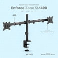 thumbnail image 4 of Soporte de Escritorio Acteck ENFORCE ZONE AC-934602 Para Monitor Doble Ajustable Negro, 4 of 6