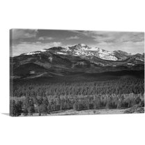 ARTCANVAS Long's Peak - Rocky Mountain National Park - Colorado Canvas Art Print by Ansel Adams - Size: 26" x 18" (1.50" Deep)