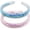 Blue+Pink, variant on 2 PCS Glitter Kids Headbands for Ages Sparkly Head Bands for Girls Hair, Glitter Headband for Girls, Little Girl Hair Accessories (2 pcs)