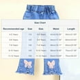 thumbnail image 3 of NAISIBABY Kids Girls Flare Jeans, with Pockets Stretch Cute Elastic Waist Casual Fashion Denim Trousers Light Blue Size 5T, 3 of 8