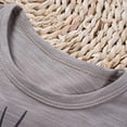 thumbnail image 6 of TOWED22 Toddler Baby Girl Outfits Short Sleeve Bow Embroidery T-shirt Ruffle Stripe Shorts Summer Clothes 6M-4T Grey,4-5 Y, 6 of 9