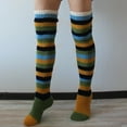 thumbnail image 2 of LWNYDPLSD Stockings Cotton Ladies High Women Warm Socks The Girls Warm Thigh Over Knee Long Christmas Knit Socks Clearance Sale Yellow, 2 of 5