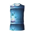 thumbnail image 6 of Picia Butterflies And Waterlily In Water mens Cotton Tank Undershirts , Moisture-wicking Ribbed Tanks, Lightweight Cotton Tank Undershirts-Small, 6 of 8