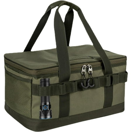 

Camp Storage Tote Bag Utensil Organizer Bag Camp Bag with Side Pocket doublee deckerr Tote Barbecue Storage Bag for Storage Camping and Travel