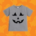 thumbnail image 2 of Byoo Toddler Girl's Fun T‑Shirt Halloween Pumpkin Jack‑O‑Lantern Graphic Short‑Sleeve Tees Summer Shirts, 2 of 5