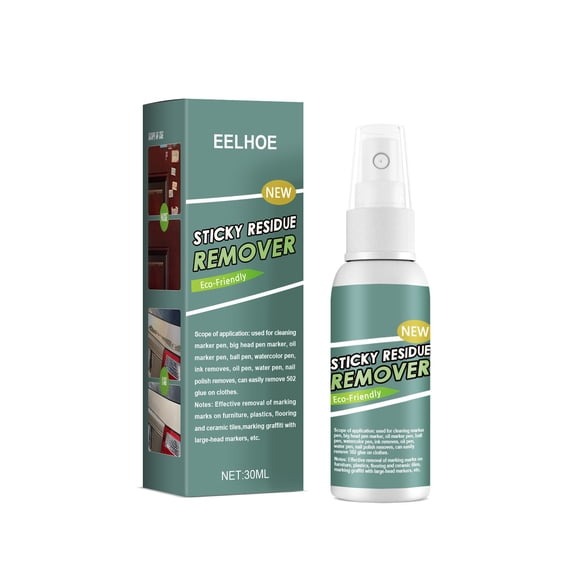 EARKITY Glue Remover Spray, Sticker Remover for Cars, Adhesive Remover, Surface Safe Adhesive Remover Safely Removes Stickers Labels Decals Residue Tape Chewing Gum Grease Tar Crayon Glue