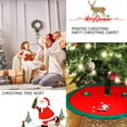thumbnail image 5 of Christmas Tree Mat, Christmas Tree Skirt, Christmas Tree Foot Cover, Plush Christmas Tree Skirt, Christmas Tree Base Mat, for Home Holiday Christmas Xmas Party (Red), 5 of 5