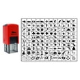thumbnail image 3 of Choose Your Personalized Icon Rubber Stamp Self Inking SHINY 20 mm Mini Stamper - Blue Ink, 3 of 5
