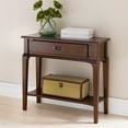 thumbnail image 3 of Leick Home Stratus Console Table with Drawer in Heartwood Cherry Finish, 3 of 15