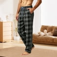 thumbnail image 5 of Xcmzpl Men's Soft Buffalo Plaid Pajama Lounge Sleep Pants Lightweight Sleepwear Elastic Waist Baggy Night Bottoms with Pocket S-3XL, 5 of 7