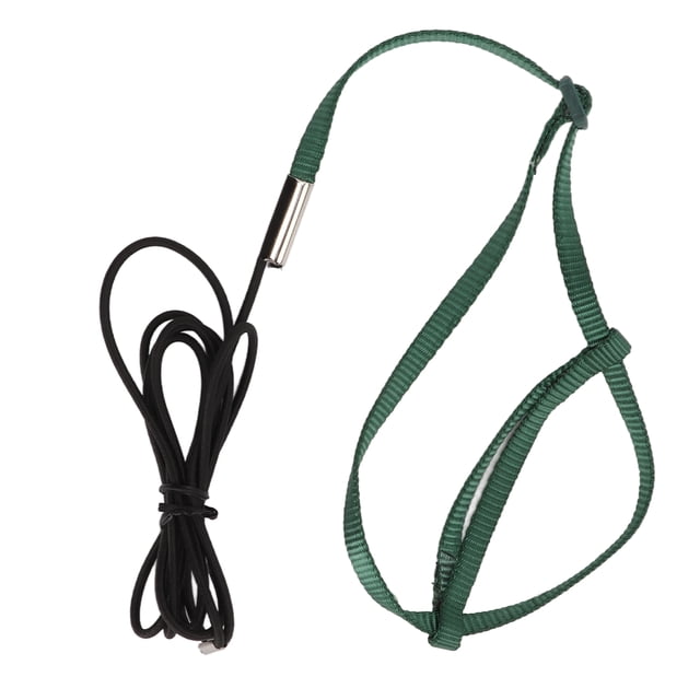 Bird Harness Leash, Soft Adjustable Nylon Webbing Ultra Light Bird Training Rope For Lovebird Green