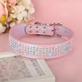 thumbnail image 5 of 1Pack Beirui Bling Rhinestone Dog Collar with Studded Diamonds for Small Medium Dogs Cats,Cute Bedazzled PU Leather Dog Collar with Sparkling Crystals for Girl Boy Puppies, 5 of 5