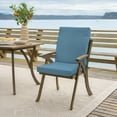 thumbnail image 5 of ARDEN Outdoor Dining Chair Cushion 20 x 20, French Blue Texture, 5 of 6