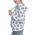 thumbnail image 2 of Salouo Skiing Penguin Funny Pattern Hoodie Sweatshirts for Women, Autumn Pullover Hoodie Workout Sweat Women's Long Sleeve Preppy Sweatshirts-XX-Large, 2 of 7