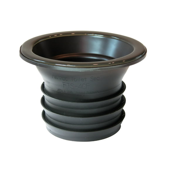 Sello de inodoro Fernco FTS 4CF para desagüe con brida de 3.5 pulgadas y 4 pulgadas