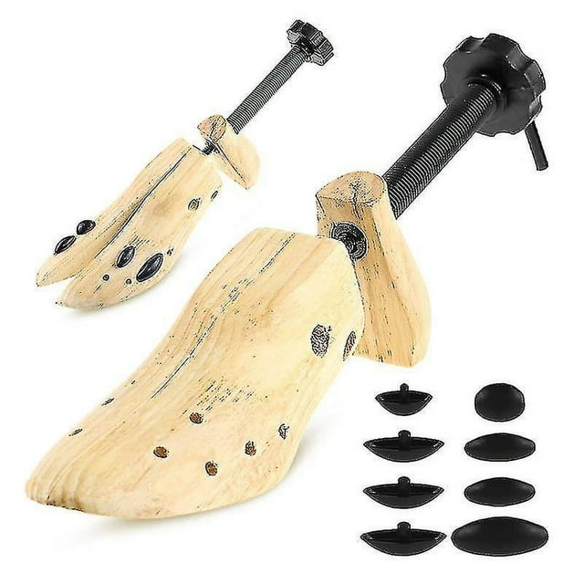 par de ensanchadores de zapatos de madera, ensanchador de zapatos de 2 vías, ensanchador de zapatos, ensanchador de zapatos