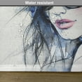 thumbnail image 6 of Ambesonne Abstract Place Mats Set of 4, Watercolor Woman Image, Standard Size, Coconut Blue and Black, 6 of 6