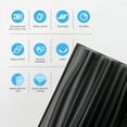 thumbnail image 7 of Art3d 6-Pack 47.2 "x23.6" PVC 3D Wall Panels Cum 2ftx4ft Drop Ceiling Tile, 3D Textured Wavy Wall Paneling-Black, 7 of 7