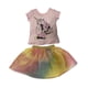 thumbnail image 1 of Conjunto Blusa Algodón Estampada Falda Tutu Disney Minnie Mouse Unicornio Conjunto0129, 1 of 4