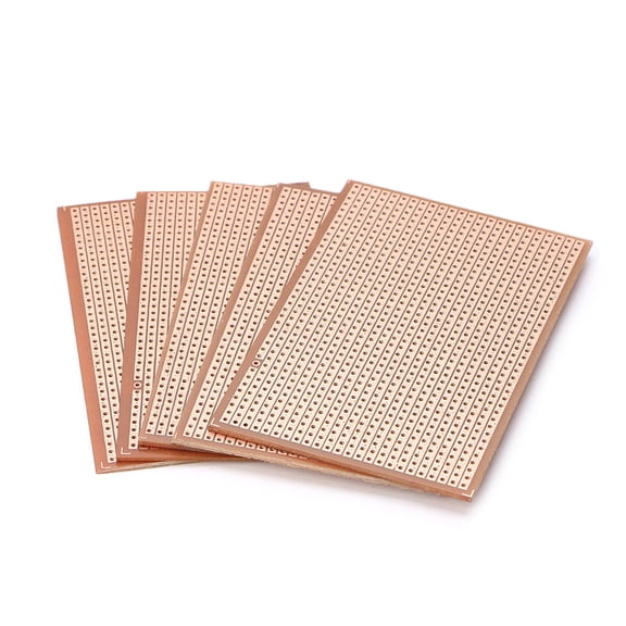 Tizuqe 5pcs Universal Bakelite Circuit Board DIY Prototype PCB Prototyping Track Plate