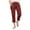 Wine, variant on Pants Women Elastic Waist Pants with Multi Pocket Outdoor Casual Sports Trousers Loose Cargo Pants Track Pants for Women Navy XXXL