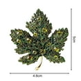 thumbnail image 6 of Hyasfey Elegant Maple Leaf Shape Brooch Shining Rhinestones Inlaid Pin Sweater Coat Badge Clothes Accessories, 6 of 8