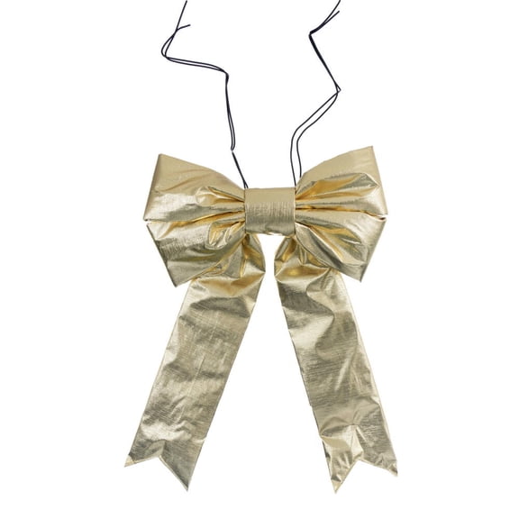 12" x 15" Gold Metallic UV Bow 3.5" Size