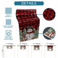 thumbnail image 6 of Christmas Table Runner 36 Inches Long Farmhouse Dress Scarves, Snowman Snowflake Trees Watercolor Birds Red Plaid Dining Tablerunner for Coffee Table/Kitchen Island/Party Décor, Small 13" x 36", 6 of 8