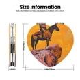 thumbnail image 3 of Picia Cliff Western Cowboy for Compact Vanity Mirror , Travel Makeup Mirror , Portable Magnifying Cosmetic Mirror for Daily, Work, Business-Heart Shape, 3 of 9