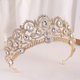 thumbnail image 2 of Nvzi Tiara de boda para novia, diadema de princesa, corona de novia, joyería para el cabello con diamantes de imitación de cristal,graduación, boda, fiesta de disfraces (blanco), 2 of 4