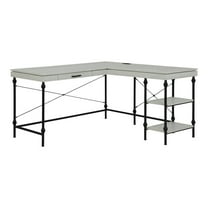 Furniture of America Diego L-shaped Wooden Desk