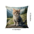 thumbnail image 3 of Uutvery Adorable Animal Print Pillow Cover, 18x18 Inch Whimsical Creature Designs on Soft Plush, Charming Cushion Case for Sofa Living Room and Bed, Fun and Playful Home Accent, 3 of 7