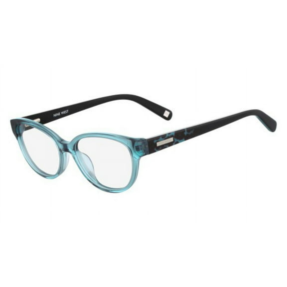 Nine West NW5101 Eyeglasses 440 Crystal Turquoise W-Cheetah