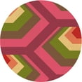 thumbnail image 1 of Ahgly Company Machine Washable Indoor Square Transitional Crimson Red Area Rugs, 3' Square, 1 of 7