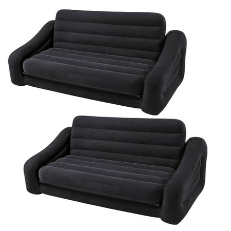 Pull Out Futon Sofa Couch Bed, Inflatable Mattress Sofa Bed