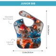 thumbnail image 2 of Bingfone Mess-Proof Baby Bib - Waterproof Bib for Baby Boy or Girl with Food Catcher Pocket, Unisex-3D Butterfly, 2 of 6