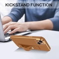 thumbnail image 6 of iPhone 14 Case, iPhone 14 Phone Case,Slim Fit Soft TPU with Adjustable Wristband Kickstand Plating Scratch Resistant Shockproof Protective Cover for Apple iPhone 14 6.1 Inch 2022, Coffee Brown, 6 of 18